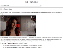 Tablet Screenshot of lipplumpingshop.com